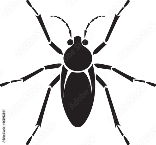 Graceful Minimalism Black Aphid Emblem in Vector Iconic Aphid Symbol Black Vector Logo Excellence