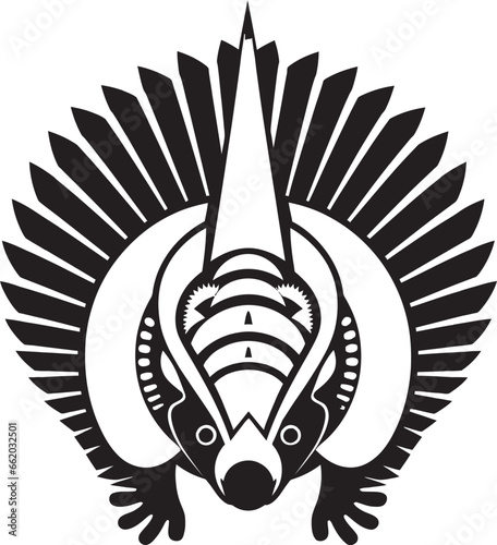 Stealthy Armadillo Logo Design in Black Black Vector Armadillo Icon Graceful and Unique