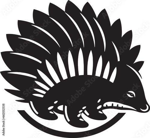 Noir Elegance Armadillo Logo Design Crafted in Mystery Black Armadillo Symbol