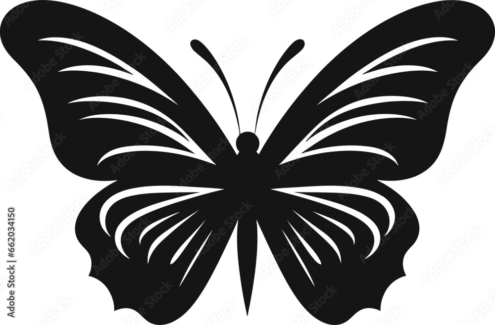Sleek and Stylish Noir Butterfly Icon Noir Silhouette Black Vector Butterfly Symbol Sleek and Stylish Noir Butterfly Icon Noir Silhouette Black Vector Butterfly Symbol
