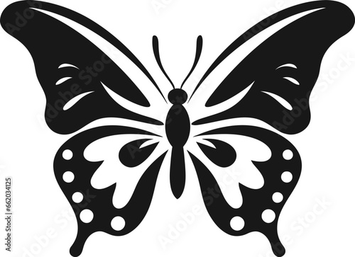 Mystique Takes Wing Butterfly Symbol Elegant Flight Black Butterfly Icon Design