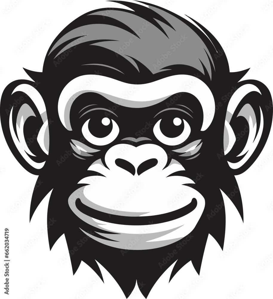 Intricate Beauty Chimpanzee Symbol in Noir Graceful Wilderness Black Vector Chimpanzee Design Intricate Beauty Chimpanzee Symbol in Noir Graceful Wilderness Black Vector Chimpanzee Design