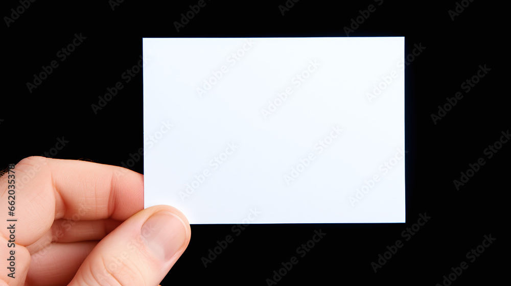 Hand Holding Blank Canvas in Air on Black Background Hand Holding Blank Canvas in Air on Black Background