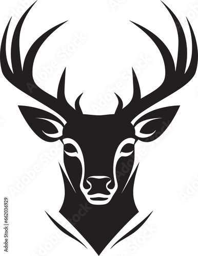 The Noble Stags Serenade A Symbol of Beauty in Black Elegance in Shadows Deer Icons Timeless Homage
