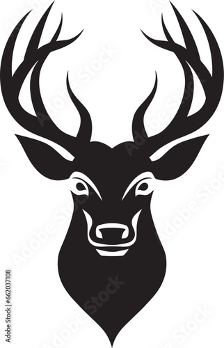 Graceful Wildlife Deer Symbol in Monochrome Elegance The Essence of Nature Black Vector Deer Logo