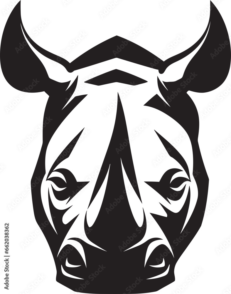 Rhino Crest Logo Design Rhino Shield Badge Icon