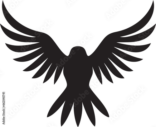 Predatory Elegance Sparrowhawk Logo Mastery Subtle Predatory Beauty Onyx Aerial Dominance © BABBAN
