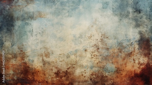 Create a grunge abstract background with rough textures and faded colors. © UMR