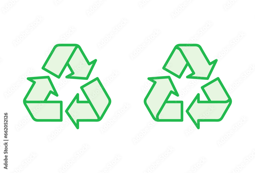 Obraz premium Recycle icon set. Recycling vector icon.