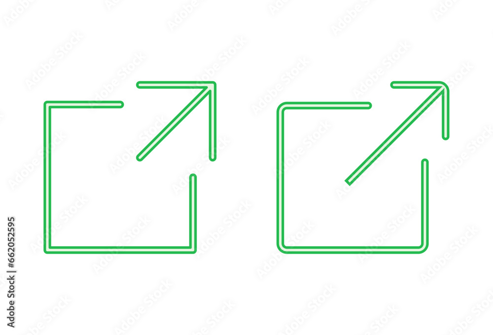 External link icon set. link icon vector. hyperlink symbol External link icon set. link icon vector. hyperlink symbol