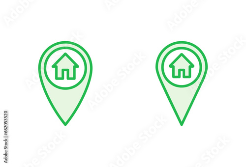 Free Download Address icon set. home location icon vector - GFXLoad