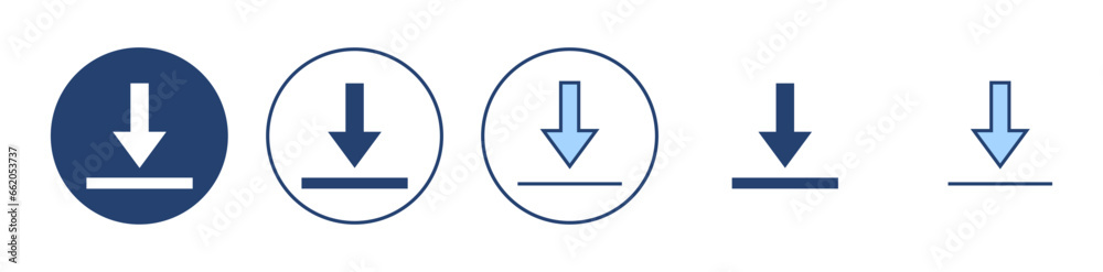 Download icon vector. Download sign and symbol Download icon vector. Download sign and symbol