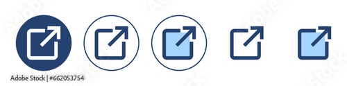 External link icon vector. link sign and symbol. hyperlink symbol