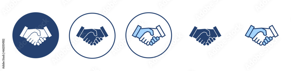 Handshake icon vector. business handshake sign and symbol. contact agreement Handshake icon vector. business handshake sign and symbol. contact agreement