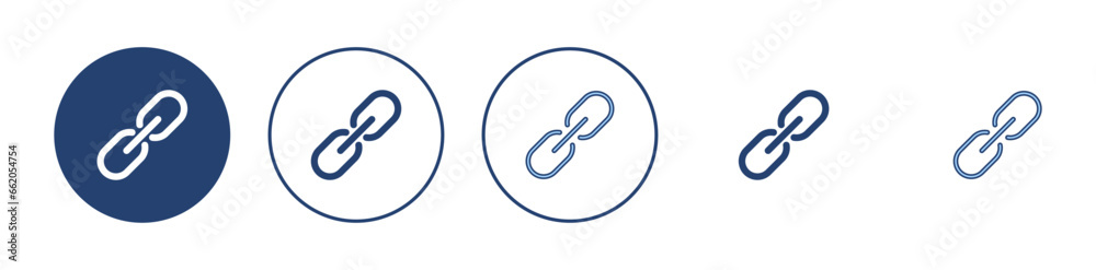 Link icon vector. Hyperlink chain sign and symbol Link icon vector. Hyperlink chain sign and symbol