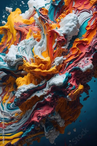 Colorful paint splashes. Abstract background for design
