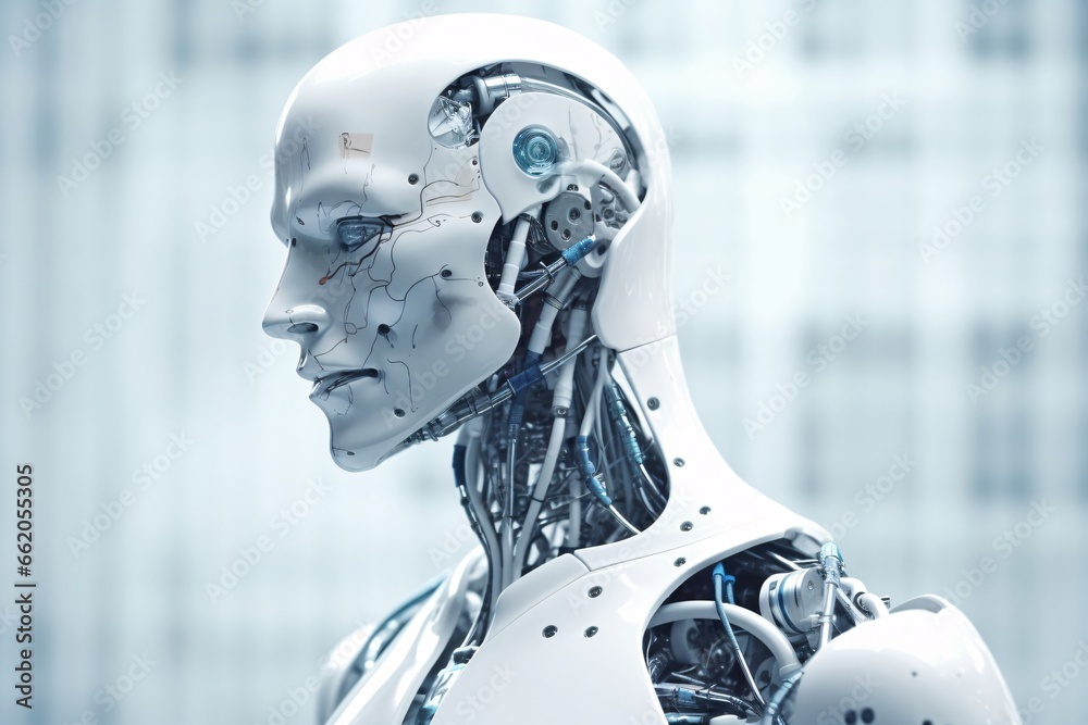 Cyborg man. Cyborg head. Cybernetic organism. Mechanical robot. Future technologies. Artificial intelligence. Cyborg man. Cyborg head. Cybernetic organism. Mechanical robot. Future technologies. Artificial intelligence.