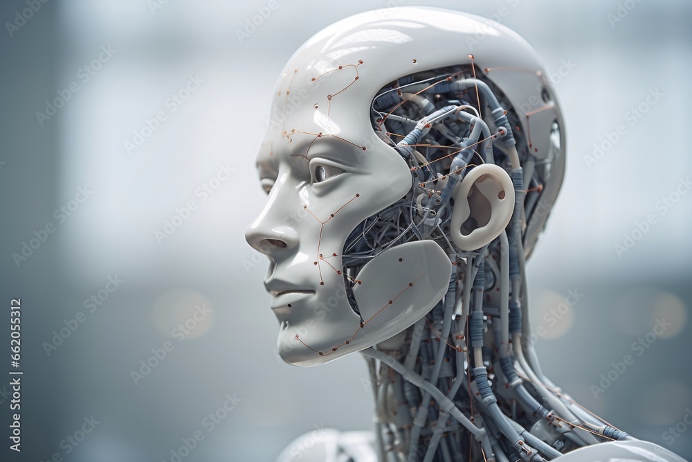 Cyborg man. Cyborg head. Cybernetic organism. Mechanical robot. Future technologies. Artificial intelligence. Cyborg man. Cyborg head. Cybernetic organism. Mechanical robot. Future technologies. Artificial intelligence.