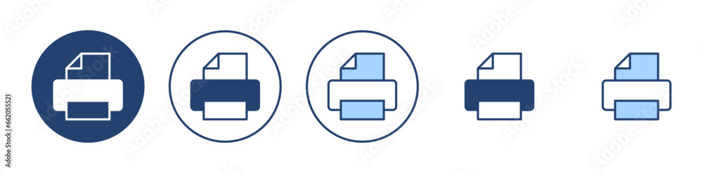 Print icon vector. printer sign and symbol Print icon vector. printer sign and symbol