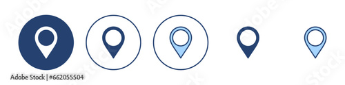 Pin icon vector. Location sign and symbol. destination icon. map pin