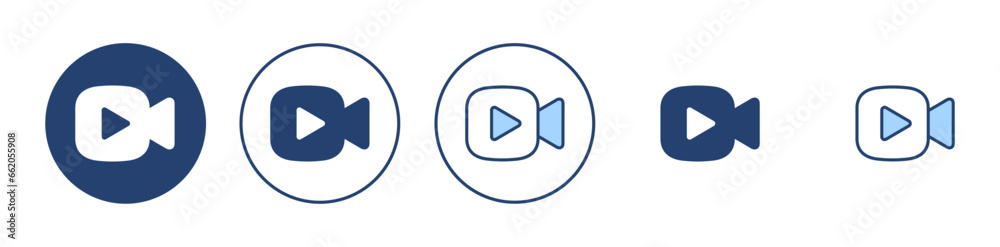 Video icon vector. video camera sign and symbol. movie sign. cinema Video icon vector. video camera sign and symbol. movie sign. cinema