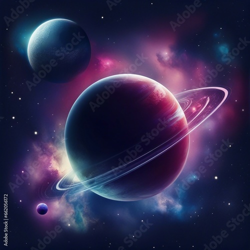 space planet star galaxy illustration background