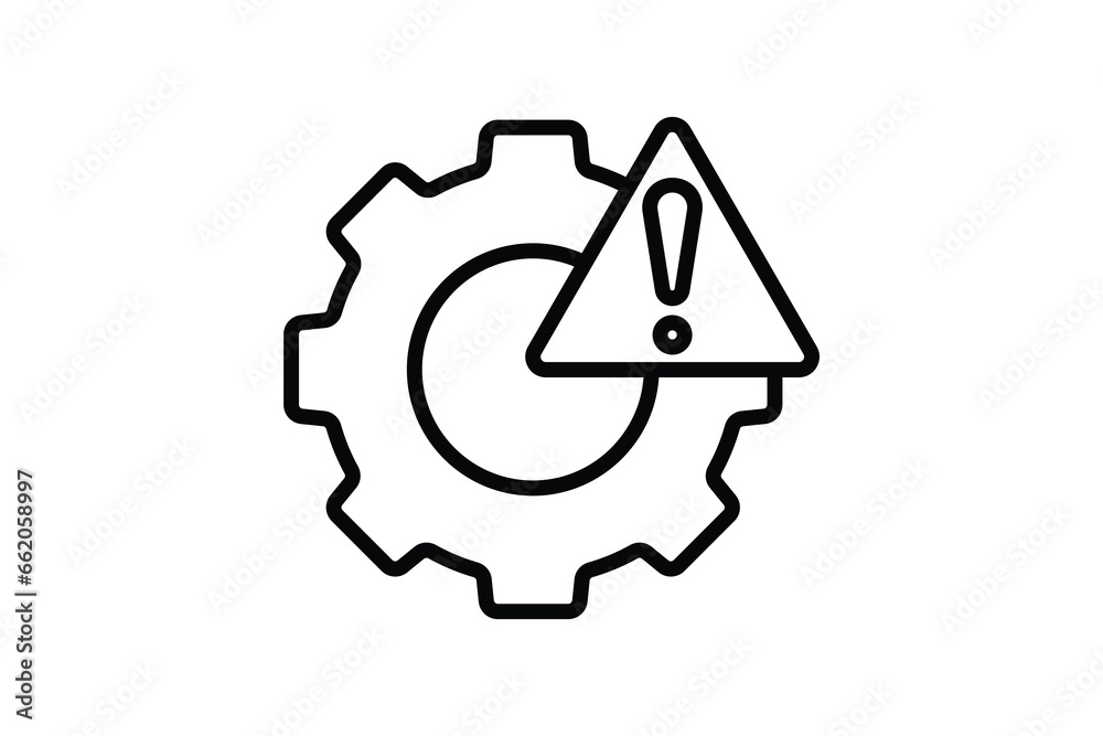 Warning icon. clock with exclamation mark. icon related to warning, notification. suitable for web site, app, user interfaces, printable etc. Line icon style. Simple vector design editable Warning icon. clock with exclamation mark. icon related to warning, notification. suitable for web site, app, user interfaces, printable etc. Line icon style. Simple vector design editable
