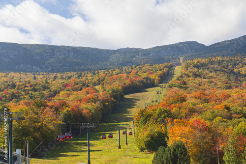 Ski Hill in Fall