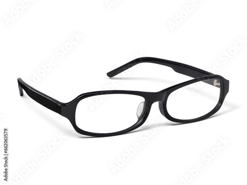 Black Eye Glasses, transparent background