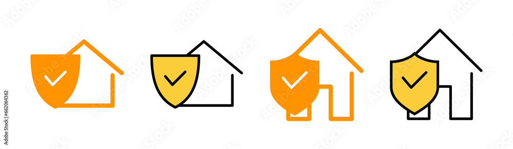 home insurance icon set for web and mobile app. home protection sign and symbol home insurance icon set for web and mobile app. home protection sign and symbol