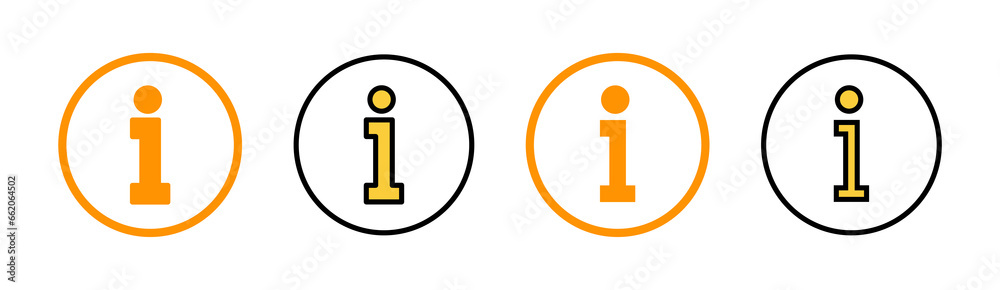 Information sign icon set for web and mobile app. about us sign and symbol. question mark icon Information sign icon set for web and mobile app. about us sign and symbol. question mark icon