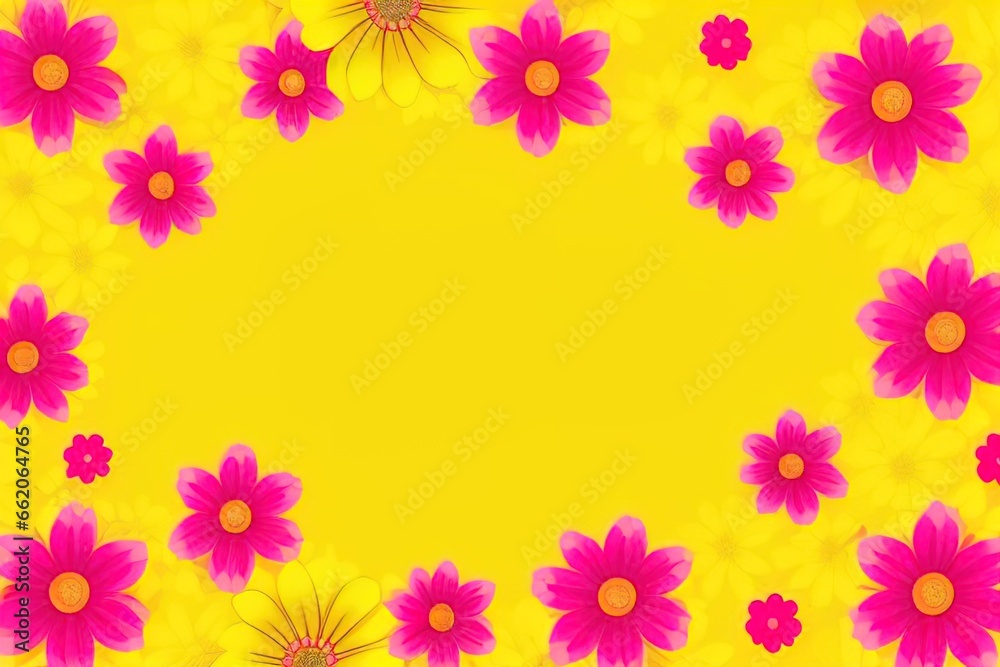 Beautiful flowers background Template with copy space Beautiful flowers background Template with copy space