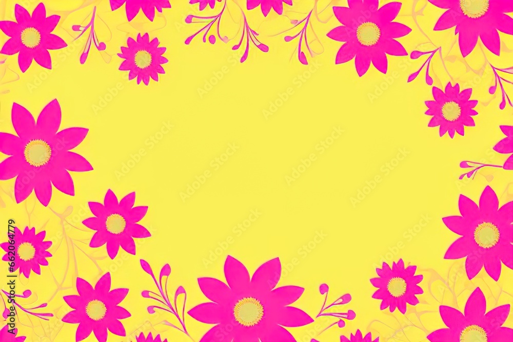 Beautiful flowers background Template with copy space Beautiful flowers background Template with copy space