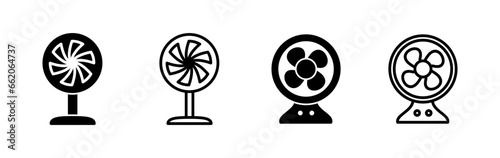 Fan icon vector. blower icon. propeller. ceiling