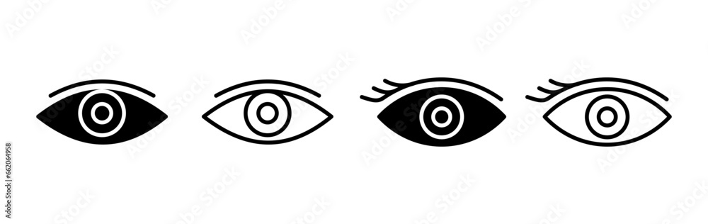 Eye icon. Look and Vision icon. Eye vector icon Eye icon. Look and Vision icon. Eye vector icon