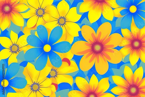 Beautiful flowers background Template