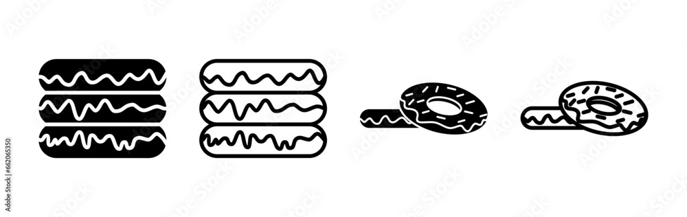 Donut icon vector. doughnut icon. donut logo Donut icon vector. doughnut icon. donut logo