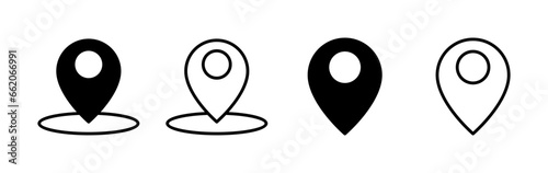 Address icon vector. location icon. address symbol. pin