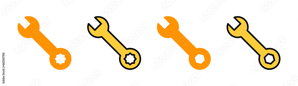 Wrench icon set for web and mobile app. repair icon. tools sign and symbol Wrench icon set for web and mobile app. repair icon. tools sign and symbol