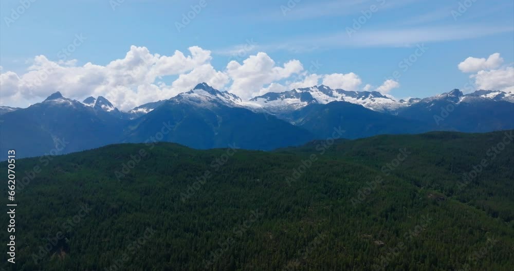 Aerial view of mountains with glaciers near Squamish, British Columbia, Canada. Aerial view of mountains with glaciers near Squamish, British Columbia, Canada.