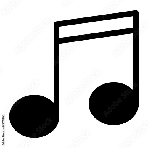 music glyph icon