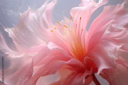 a close - up image of a delicate petal mid - twirl, capturing the grace and movement of a blossom in the midst of its dance in the wind. minimalist wallpaper.