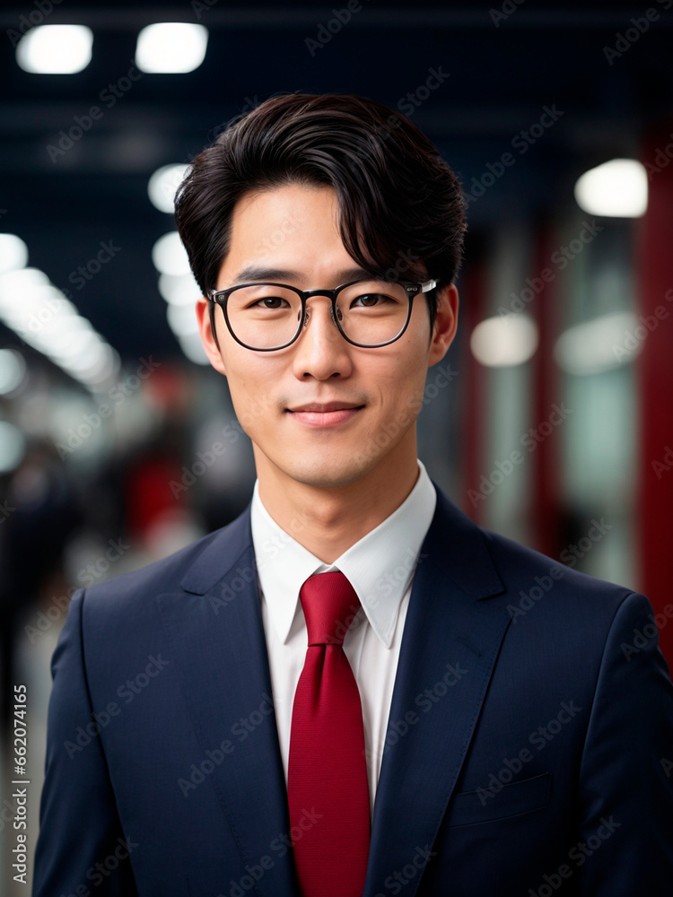 Well-dressed Korean man in business and entrepreneur clothes. Well-dressed Korean man in business and entrepreneur clothes.