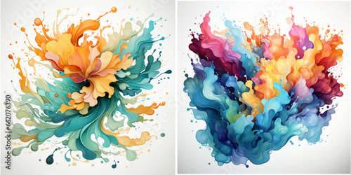 splatter messy stain splashing destruction ink inspiration spray stroke dye glowing blob fantasy