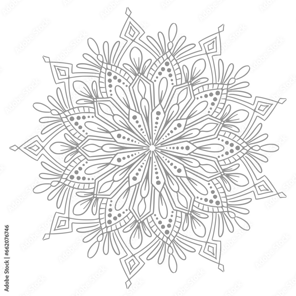 Elegant decorative mandala background vector Elegant decorative mandala background vector