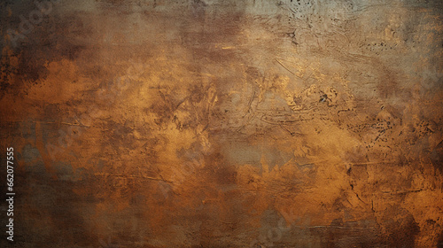 Grunge bronze embossed background photo