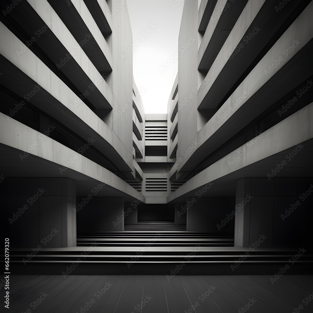 Obraz premium brutalism photography, building