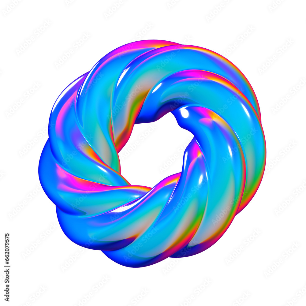 Donut Abstract Shape 3D Element Donut Abstract Shape 3D Element