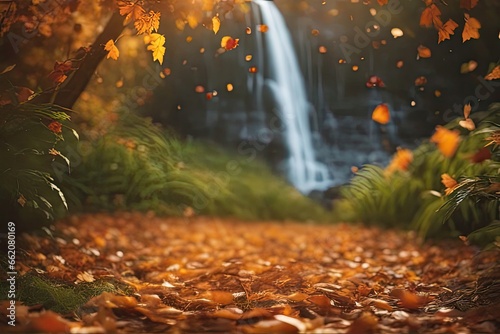 Autumn Baby Digital Backdrop Photography Background Pumpkin Fall Leaves Baby Photoshoot Halloween Backdrop Thanksgiving Baby Waterfall Props, baby photography