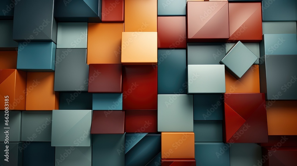 Fototapeta premium Flat Abstract Background With Geometric Shapes , Background Image,Desktop Wallpaper Backgrounds, Hd
